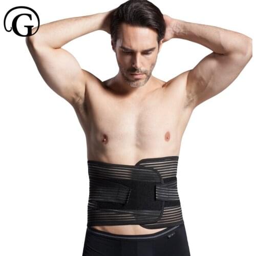 Men Waist Trainer Belt PRAYGER Back Corrector Girdle Man Shaper Slimming Waist Cinchers Belly Trimmer Abdominal Band Supportor