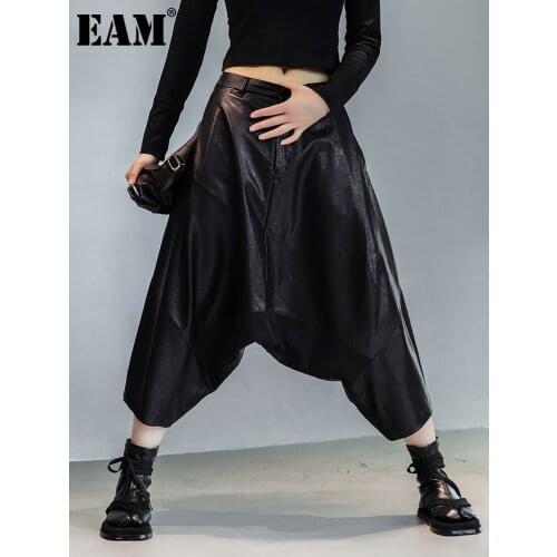 Женские кожаные брюки EAM China At AliExpress