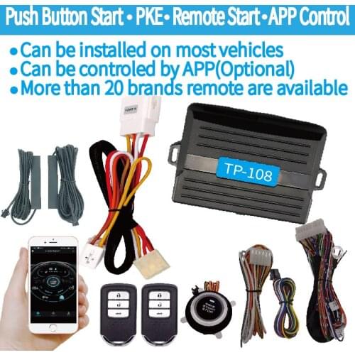 Push button start PKE Passive keyless entry Remote Start for Honda smart phone APP control vehicle 4G full Netcom