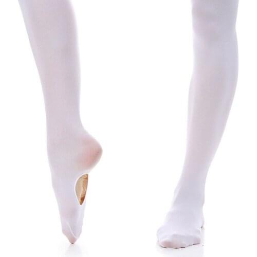 2 Pairs 60D Hole-in Tights Kids Nylon Tights For Girls Kids Children Professional Ballet Dance Soft Tights Flexible Nylon
