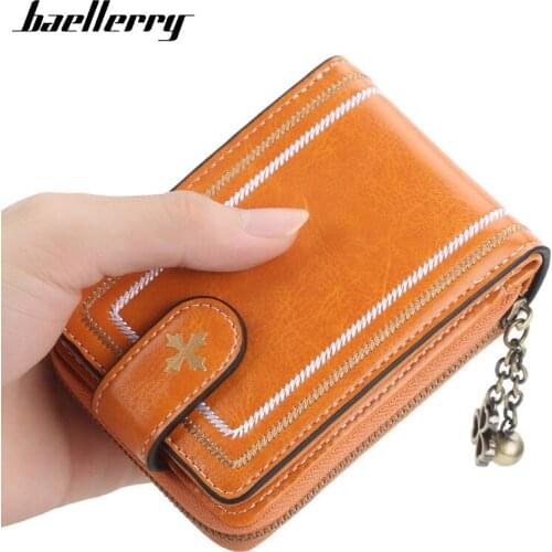 Baellerry RFID Trifold Women Phone Card Wallet Female Hasp Card Holder Women Girl Money Purse Ladies Small Purses And Handbags