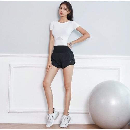 New 2pcs/set Fitness Running Sports Suit Women Gym Clothing Yoga Shorts Set Workout Tops Outfit Training Joggers Sportswear