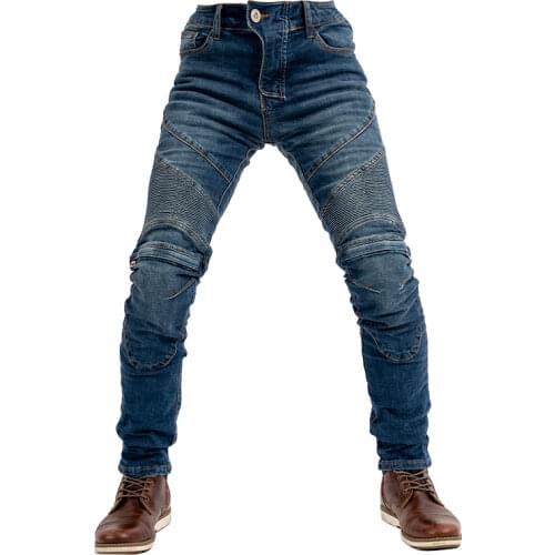 Knee zipper wear-resistant Kevlar MOTO pants Aramid motorcycle elastic jeans riding knight pants racing anti-slip trousers