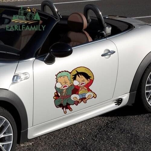 EARLFAMILY 43cm x 40cm For ONE PIECE Car Stickers Waterproof Decal Car Assessoires Decals Vinyl Material Occlusion Scratch