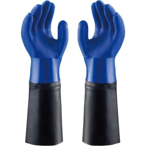 Open sleeve oil-resistant gloves thickened and long-lasting housekeeping cleaning industry