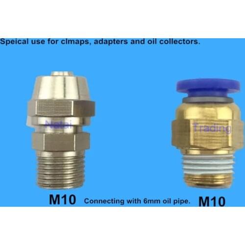 Oil return connector for common rail injector nozzle clamps adapters and oil collectors, quick fit for diesel injectors repair