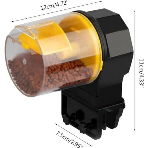 Adjustable Aquarium Automatic mini Fish Feeder Tank Timer Dispenser tank Food Feeder Feeding fishing with 2 Fish Food Dispensers