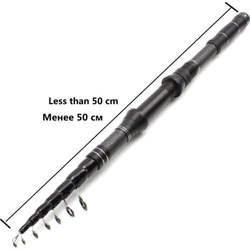 1.8m2.1m2.4m2.7m3.0m ultrashort telescopic fishing rod carbon carp rod Portable Travel Trout Spinning Rod Long shot fishing pole