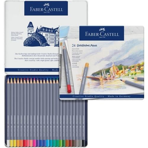 Faber-Castell Goldfaber Aqua Crayons 24pcs
