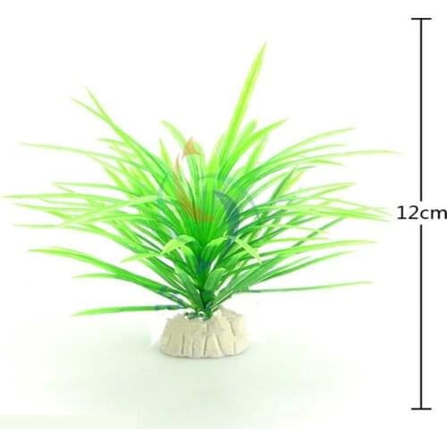 12cm 3Color PVC Underwater Artificial Aquatic Plant Ornaments Aquarium Fish Tank Green Water Grass Decor Landscape Decoration