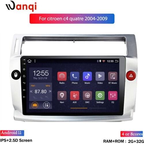 9 inch Android 8.1 Car Radio Multimedia Auto GPS Navigation For Citroen C4 C-Triomphe C-Quatre 2004-2009 Navi Stereo Player