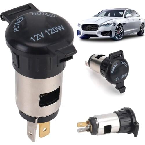 For Car Motorcycle Mower Tractor Auto Accessories Waterproof Cigarette Lighter Power Outlet Plug Socket 12V 120W