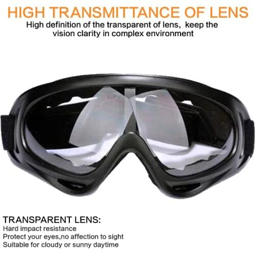 Safety Goggles Anti-splash Dust-Proof Wind-Proof UV Resistant Anti-fog Eye Protection Sports Safety Glasses Clear Lens Cycling