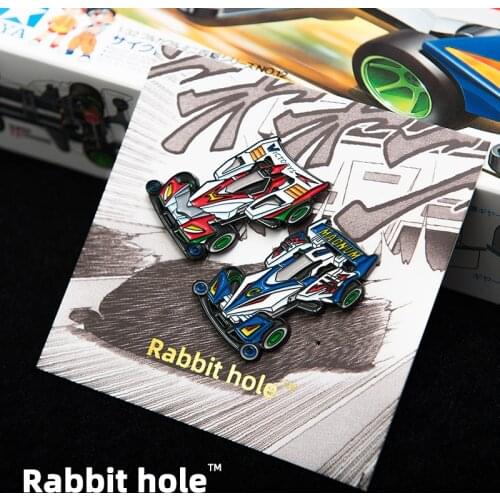 Lets & Go!! Hand-made Anime Metal Badges Badge Cyclone Magnum Hurricane Sonic Metal Nostalgic Toy Brooch