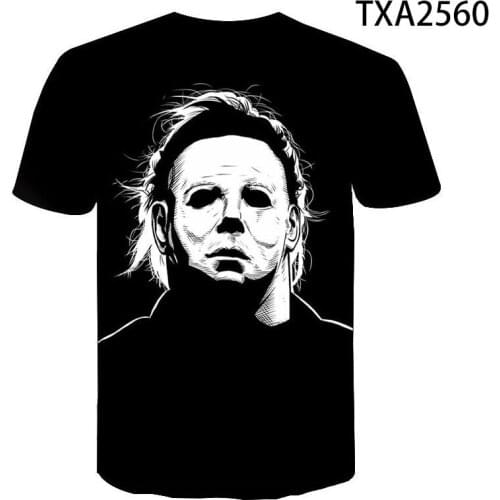 New Summer Michael Myers 3D T Shirts Casual Streetwear Boy girl Kids Fashion Men Women Children Printed Cool Tops Tee