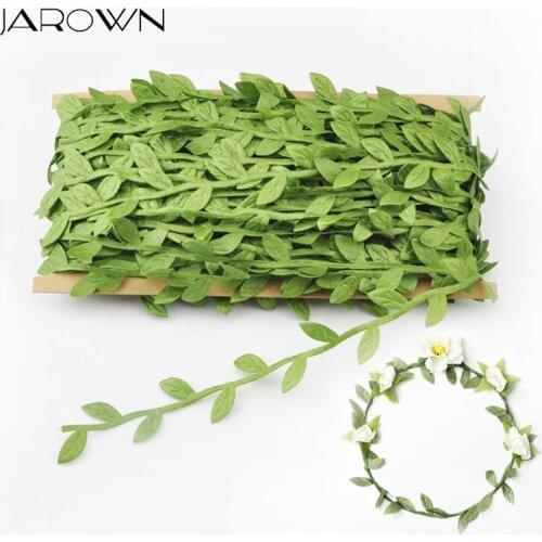 JAROWN Artificial Leaf Vine Green Leaves Rattan Home Wall Garden Party Decor DIY Garland Wedding Decoration Gift Scrapbooking