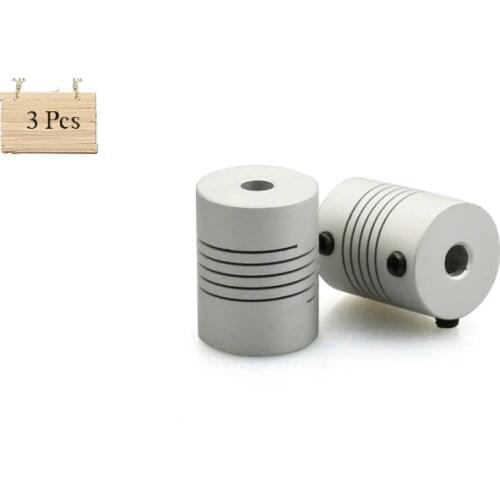 Hot Sale 3Pcs/Lot Stepper Motor 5x8x25mm Flexible Coupling Coupler / Shaft Couplings For Anet 3D printer Parts Free Shipping