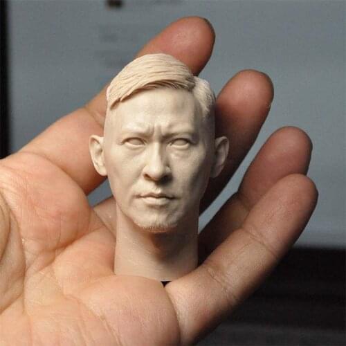 1/6 Scale Nick Cheung Unpainted Head Sculpt for 12''Figure Toys Gifts Collections DIY
