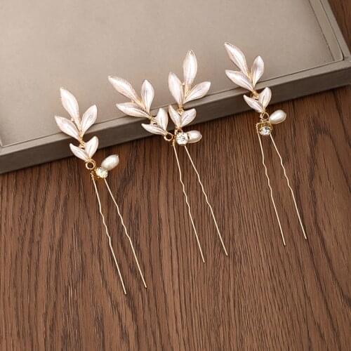 New 3 Pcs Wedding Hairpins Freshwater Pearls Bridal Hair Clips Rhinestone Barrettes Women Hair Ornaments Accessories Cheaper