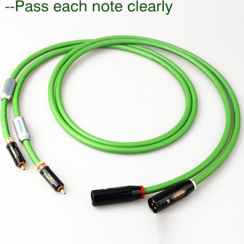 7N OCC Silver Plated RCA To XLR Male / Female Cable Audio Cables