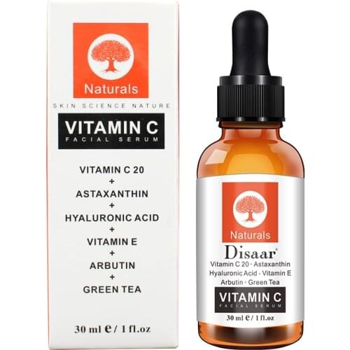 Practical Skin Shrink Moisturizing VC Serum Lighten Melanin Anti Aging Essence Liquid Whitening skin Stock solution Face Serum