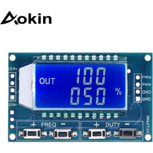 1pc Adjustable PWM Signal Generator Module 3.3-30V 1Hz-150KHz Square Wave Digital LCD Display 3 Channel Pulse Frequency Modules