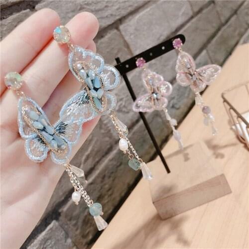 Flower Earrings for Women Wedding Party Boho Jewelry Statement Drop Big Petal Earrings Boucle D'oreille