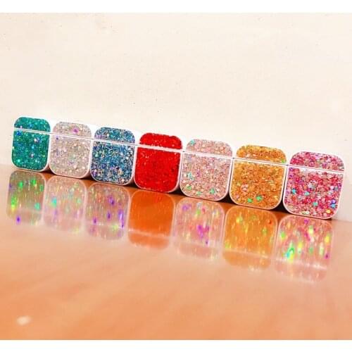 Bling Luxury Glitter Case For Airpods 2 Cases Silicone Sequins Girl Protective Wireless Bluetooth Earphone Cover For Airpod capa