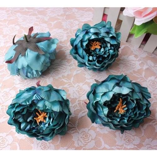 11CM,Real Touch Floral Silk Fabric Large Vintage Peony Heads,DIY bridal Hand Bouquet Supplies,Artificial Flower Arrangements