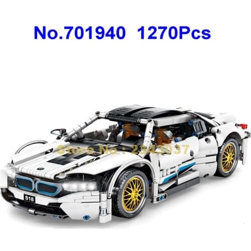 701940 1270pcs Speed Racing Car 1:14 Building Blocks Toy