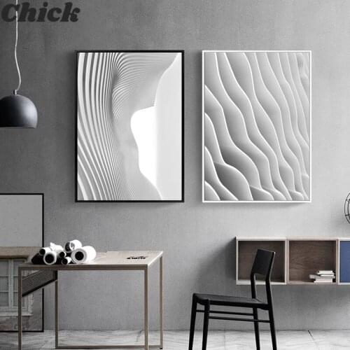 Abstract Art Black White building Wall Art Canvas Painting Modern Home Decor Posters and Prints Wall Pictures for Living Room
