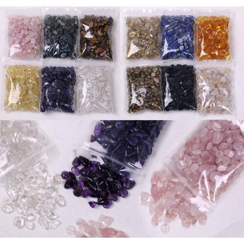 30g Natural Stone Gravel Beads 5-8mm Crystal/Turquolse/Irregular Gravel Beads Accessories For Resin Art Diy Jewelry Making