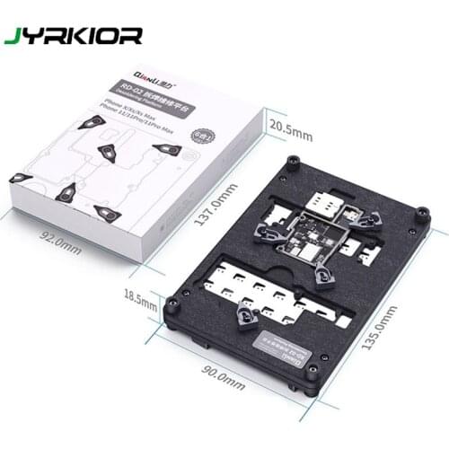 Qianli RD-02 Universal Mobile Phone Motherboard Holder For iPhone X/XS/11 PRO MAX 6 IN 1 Logic Board IC Chip BGA Repair Fixture