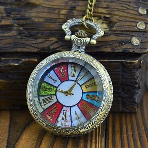 Childrens Pocket Watches Quartz Pocket & Fob Watches for Kids Lovely Colorful Christmas Gift/Childrens day Gifts/New Year Gift