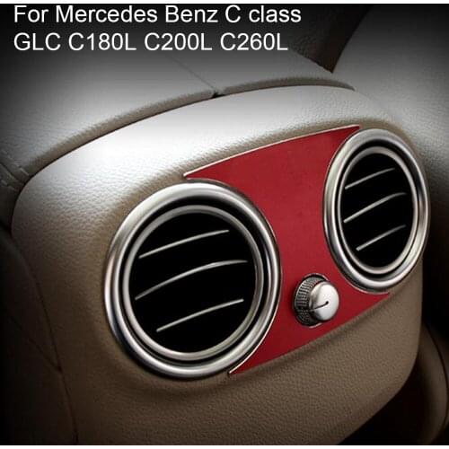 For Mercedes Benz C class GLC C180L C200L C260L car Rear Air Conditioning Outlet Sticker Decoration Sequins Cover 2 colors