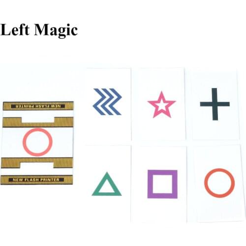 ESP New Flash Printer Magic Tricks Magician Predict the Select Card Magia Stage Close Up Gimmick Mentalism Flash ESP Card