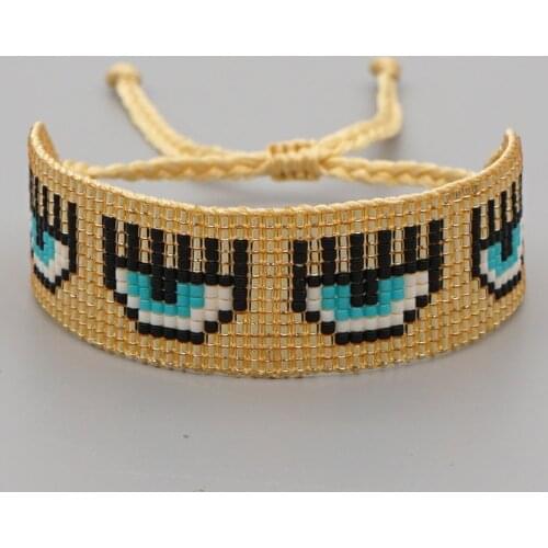 Go2boho Turkish Evil Eye Bracelet For Women Miyuki Bracelets Mexican Jewellery Bead Jewelry Handmade Woven Pulsera Femme Fashion