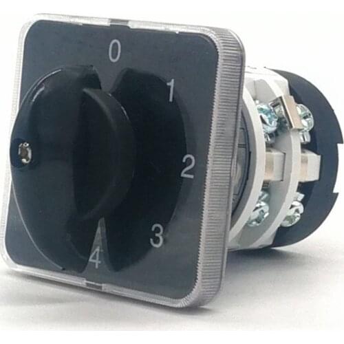 1pc Cam switch (0-1) (0-1-2-3) (0-1-2-3-4) (1-0-2) 8 Terminals 20A 660V 50X50MM Panel Switch 35x35mm Instal Machine power supply