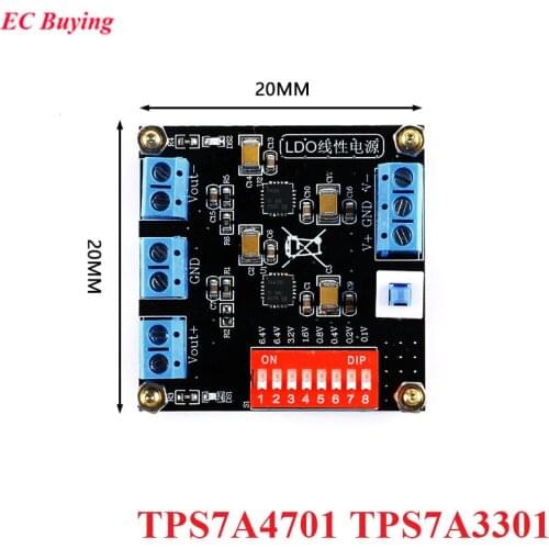 TPS7A4701 TPS7A3301 Ultra Low Ripple Positive and Negative Adjustable UV Ripple Liner Power Supply Module