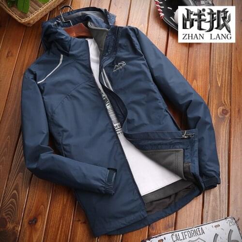 Mens and womens autumn and winter waterproof windproof breathable outdoor leisure sports mens mountaineering clothing