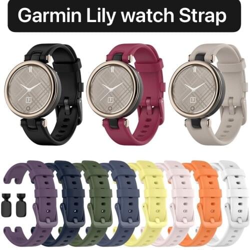 Soft Silicone Strap Compatible with Garmin Lily Womens replacement bracelet wristband for Garmin Lily smart sports watch band