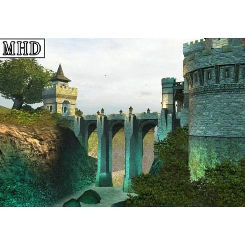 New Arrival Diamond Painting Mountain Castle Suite Scene Full Square DIY 3d Mosaic Rhinestone Sewing Artwork