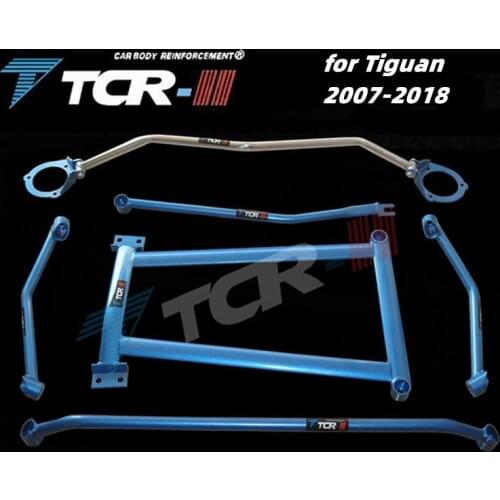 Suspension Strut Bar for Tiguan 2007-2018 Car Accessories Alloy Stabilizer Bar Car Styling Auxiliary Tank Tension Rod