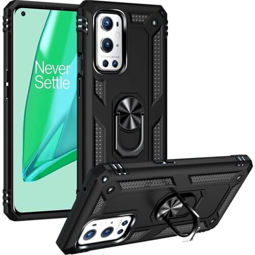 Shockproof Anti-scratch PC+ TPU Ring Holder Case for Oneplus 9 7 Pro Stand Holder Funda