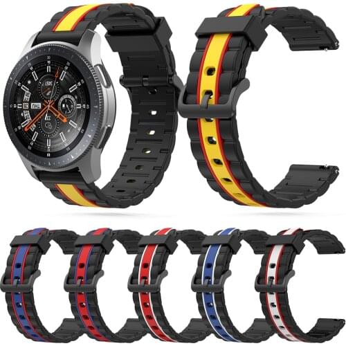 New Fashion Silicone Wavy Watchbands For Huawei Watch GT 2 46 mm/Galaxy Watch 3 45 mm Replacement Strap Sport Band Watch Parts