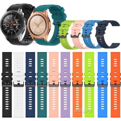 Silicone WatchBand Strap For Samsung Galaxy Watch 42mm 46mm Replacement band for 20mm 22mm