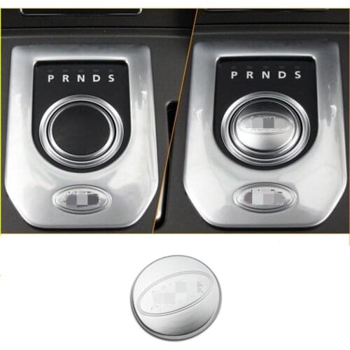 Chrome Gear Shift Knob Head Decoration Sticker For Land Rover Discovery Sport LR5 LR4 For Range Rover Sport Evoque Vogue Velar