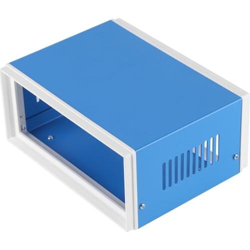 170*130*80mm Blue Metal Enclosure Project Case DIY Junction Box Widely Use In Electronic Project