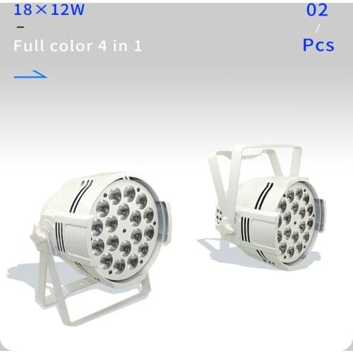 2pcs/lots 18*10w Light Aluminum LED Par 18x10W RGBW 4in1 LED Par Can Par 64 led spotlight dj projector wash lighting stage light