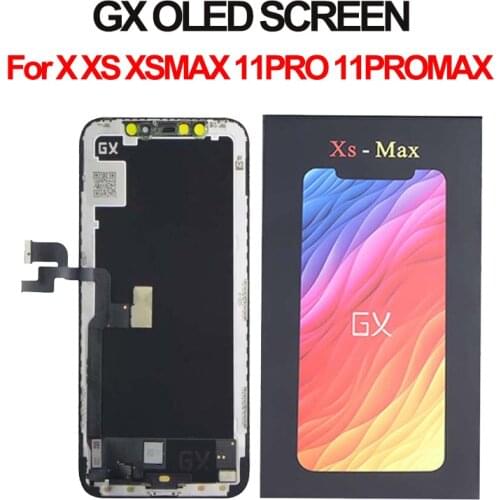 GX HE OLED For iPhone X XS XSMAX 11LCD Screen Digitizer Assembly Replacement GX Soft For iPhone XS Display MAX 11 PRO OLED Best